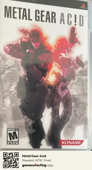 Metal Gear Acid PlayStation Portable, NTSC box front