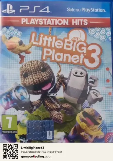 LittleBigPlanet 3 PlayStation 4, Italy box front