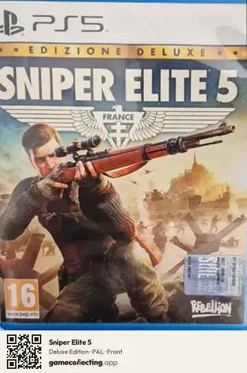 Sniper Elite 5 PlayStation 5, PAL box front