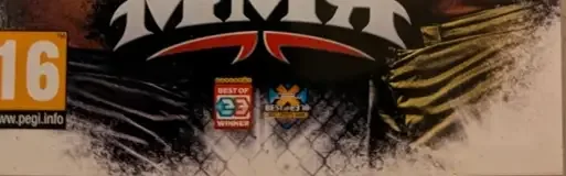 EA Sports MMA, the PEGI square on its front