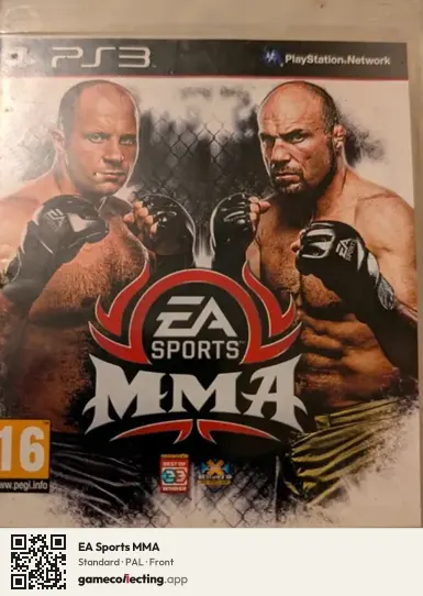 EA Sports MMA PlayStation 3, PAL box front