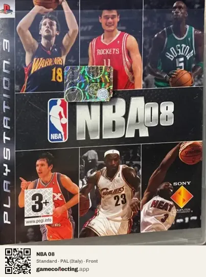NBA 08 PlayStation 3, Italy box front