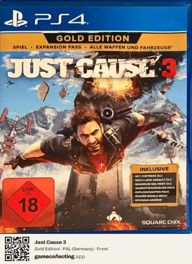 Just Cause 3 PlayStation 4, Germany box front