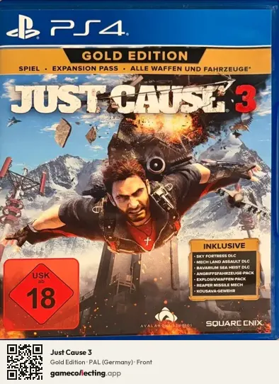 Just Cause 3 PlayStation 4, Germany box front