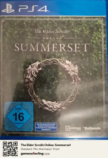 The Elder Scrolls Online: Summerset PlayStation 4, Germany box front