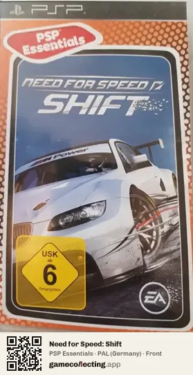 Need for Speed: Shift PlayStation Portable, Germany box front
