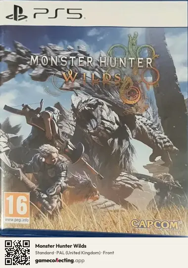 Monster Hunter Wilds PlayStation 5, United Kingdom box front