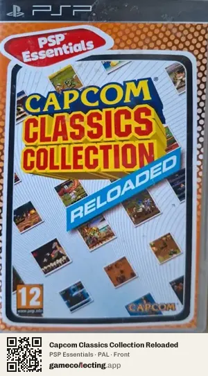 Capcom Classics Collection Reloaded PlayStation Portable, PAL box front