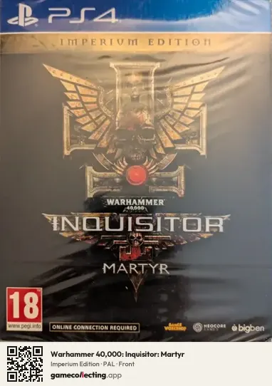 Warhammer 40,000: Inquisitor: Martyr PlayStation 4, PAL box front