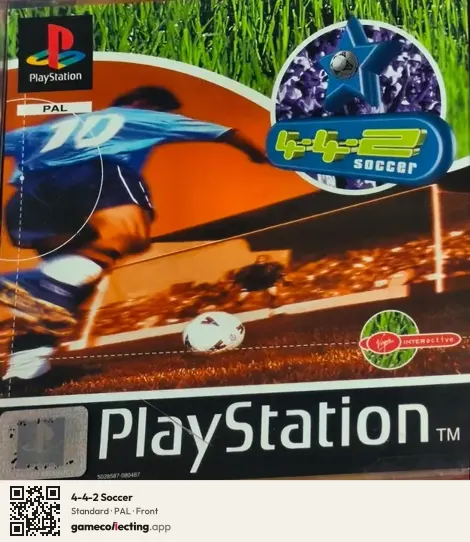 4-4-2 Soccer PlayStation, PAL box front