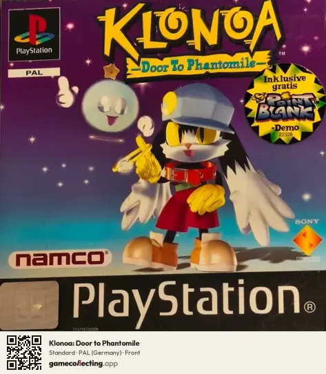 Klonoa: Door to Phantomile PlayStation, Germany box front