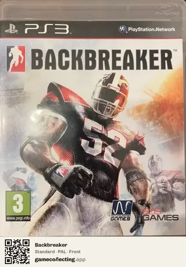 Backbreaker PlayStation 3, PAL box front