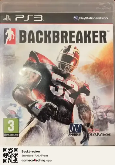 Backbreaker PlayStation 3, PAL box front