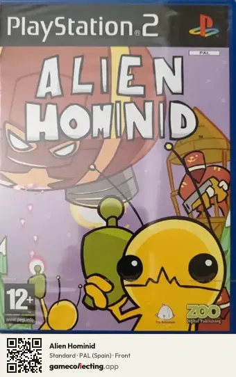 Alien Hominid PlayStation 2, Spain box front