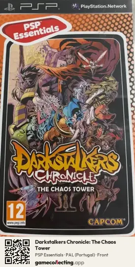 Darkstalkers Chronicle: The Chaos Tower PlayStation Portable, Portugal box front