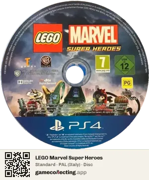 LEGO Marvel Super Heroes PlayStation 4, PAL disc