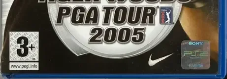 Tiger Woods PGA Tour 2005, the PEGI square on its front
