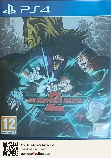 My Hero One's Justice 2 PlayStation 4, PAL box front