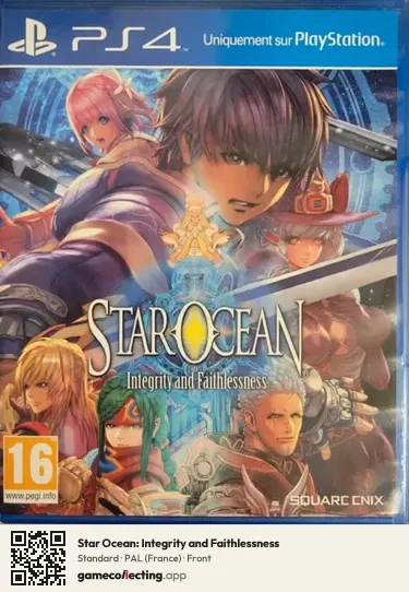 Star Ocean: Integrity and Faithlessness PlayStation 4, France box front