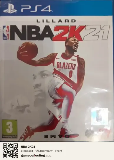 NBA 2K21 PlayStation 4, Germany box front