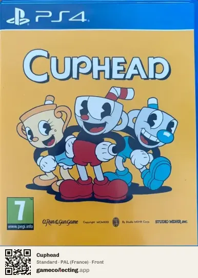 Cuphead PlayStation 4, France box front