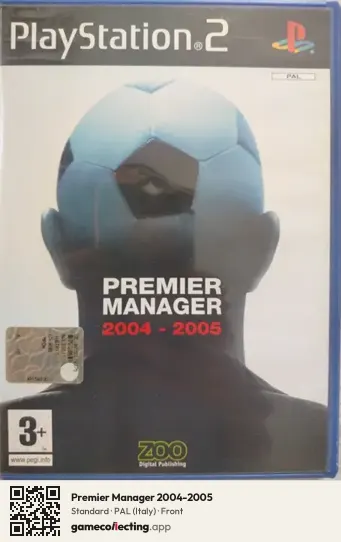 Premier Manager 2004-2005 PlayStation 2, Italy box front