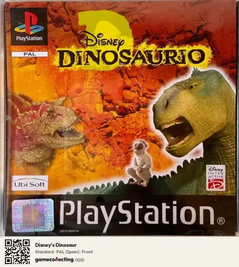 Disney's Dinosaur PlayStation, Spain box front