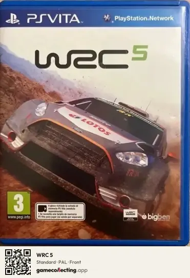 WRC 5 PlayStation Vita, PAL box front