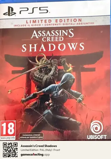Assassin's Creed Shadows PlayStation 5, Italy box front