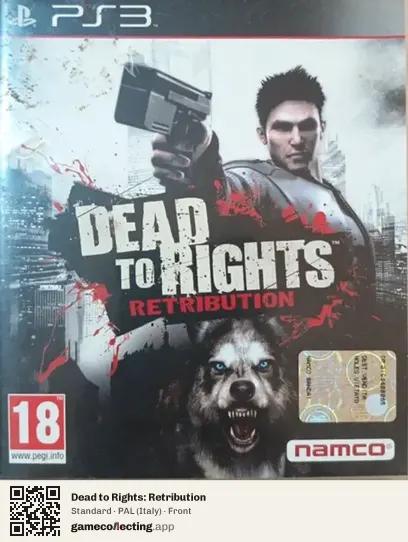 Dead to Rights: Retribution PlayStation 3, Italy box front