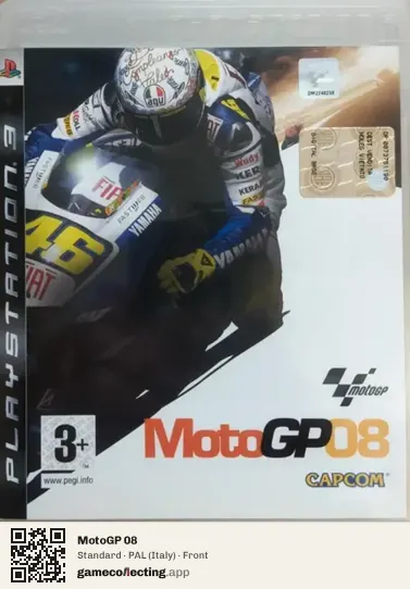 MotoGP 08 PlayStation 3, Italy box front