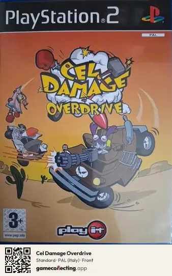 Cel Damage Overdrive PlayStation 2, Italy box front
