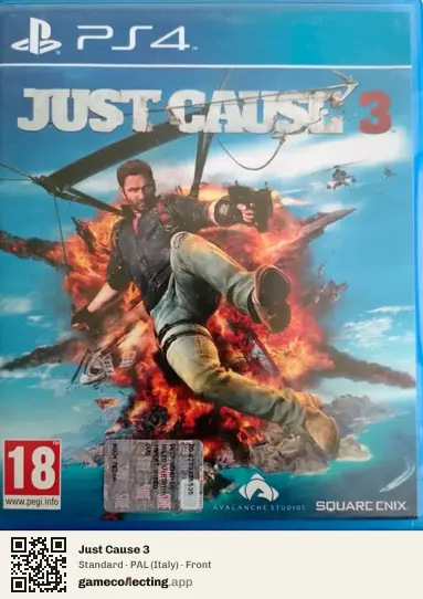 Just Cause 3 PlayStation 4, Italy box front