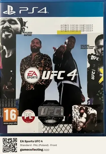 EA Sports UFC 4 PlayStation 4, Poland box front