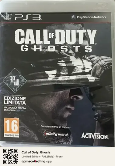 Call of Duty: Ghosts PlayStation 3, Italy box front