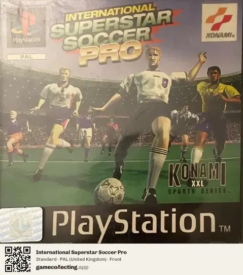 International Superstar Soccer Pro PlayStation, United Kingdom box front