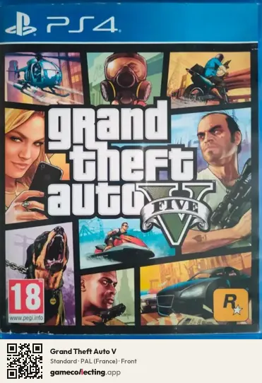 Grand Theft Auto V PlayStation 4, France box front