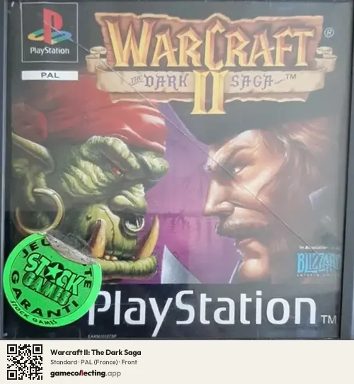 Warcraft II: The Dark Saga PlayStation, France box front