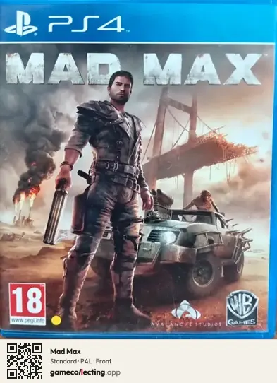 Mad Max PlayStation 4, PAL box front