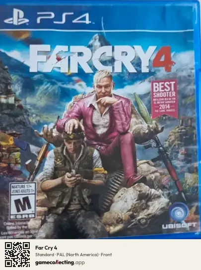Far Cry 4 PlayStation 4, North America box front