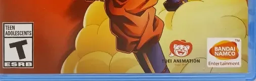 Dragon Ball Z: Kakarot, the ESRB box on its front