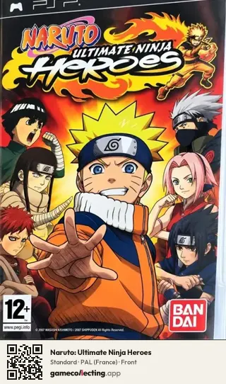 Naruto: Ultimate Ninja Heroes PlayStation Portable, France box front