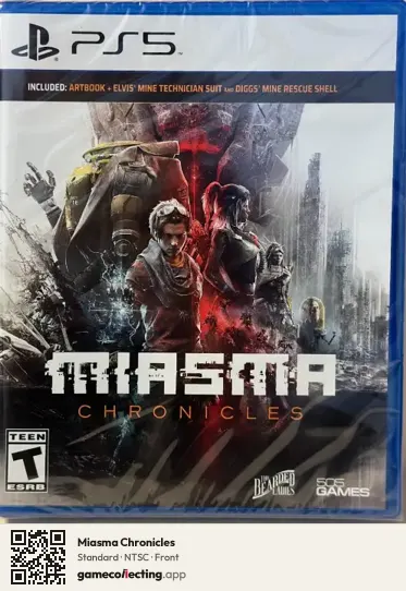 Miasma Chronicles PlayStation 5, NTSC box front