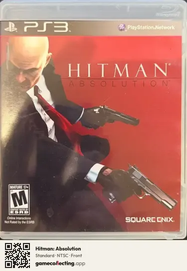 Hitman: Absolution PlayStation 3, NTSC box front
