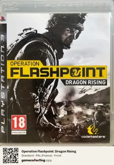 Operation Flashpoint: Dragon Rising PlayStation 3, France box front