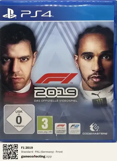F1 2019 PlayStation 4, Germany box front