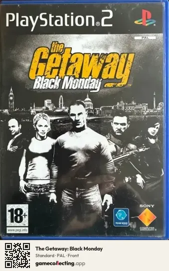 The Getaway: Black Monday PlayStation 2, PAL box front