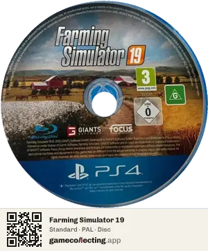 Farming Simulator 19 PlayStation 4, PAL disc