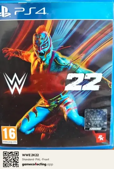 WWE 2K22 PlayStation 4, PAL box front