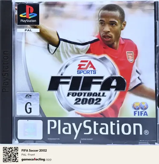 FIFA Soccer 2002 PlayStation, PAL box front
